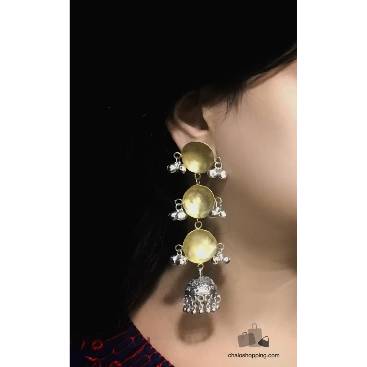 TriTatva Dual Tone Jhumki