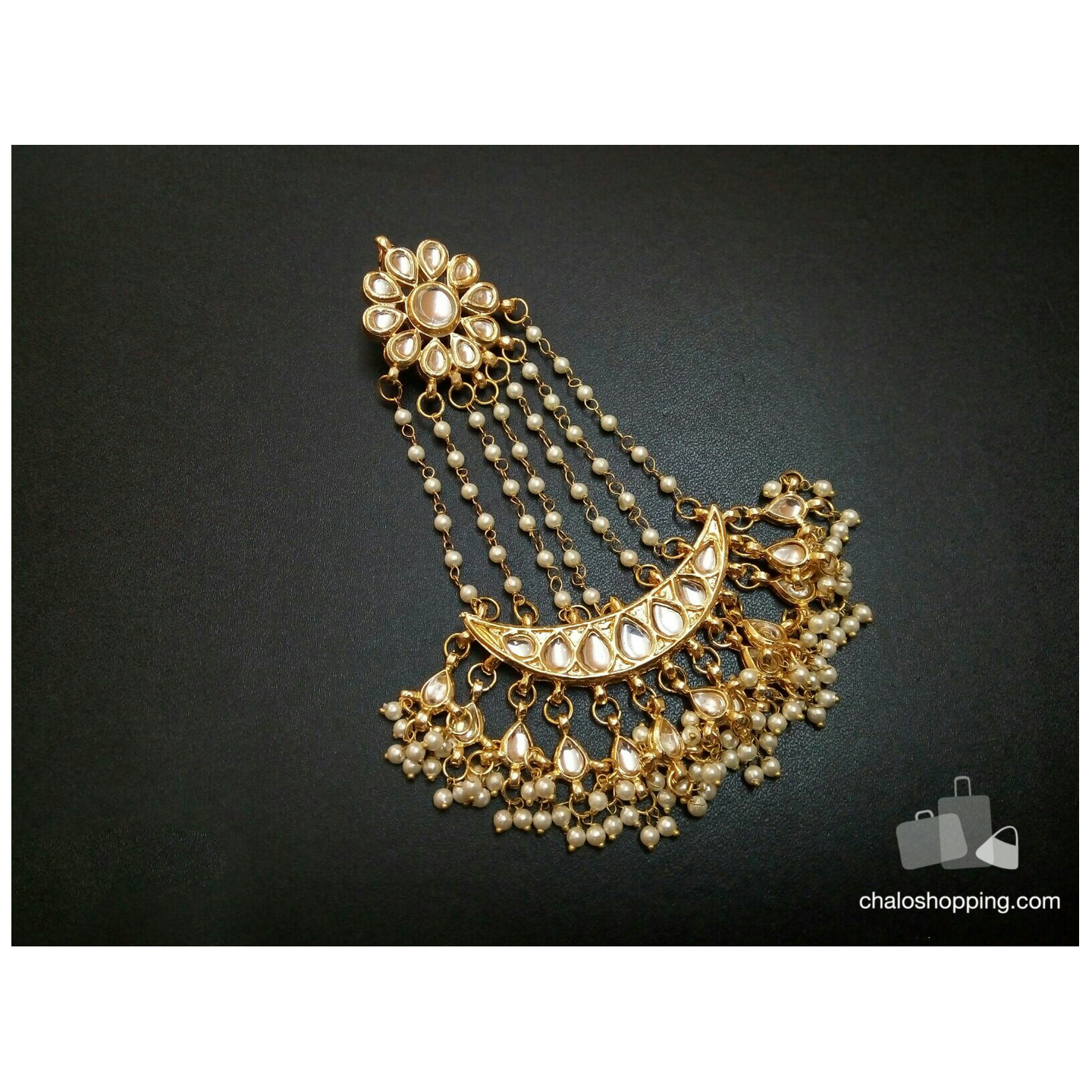 Kundan Inspired Golden Passa
