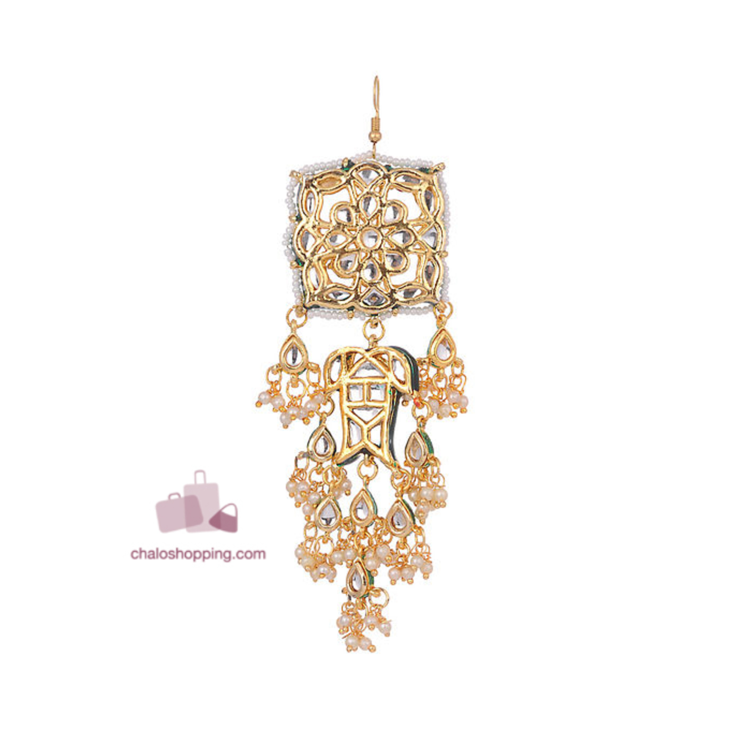 Kundan Inspired Chakor Maangtika