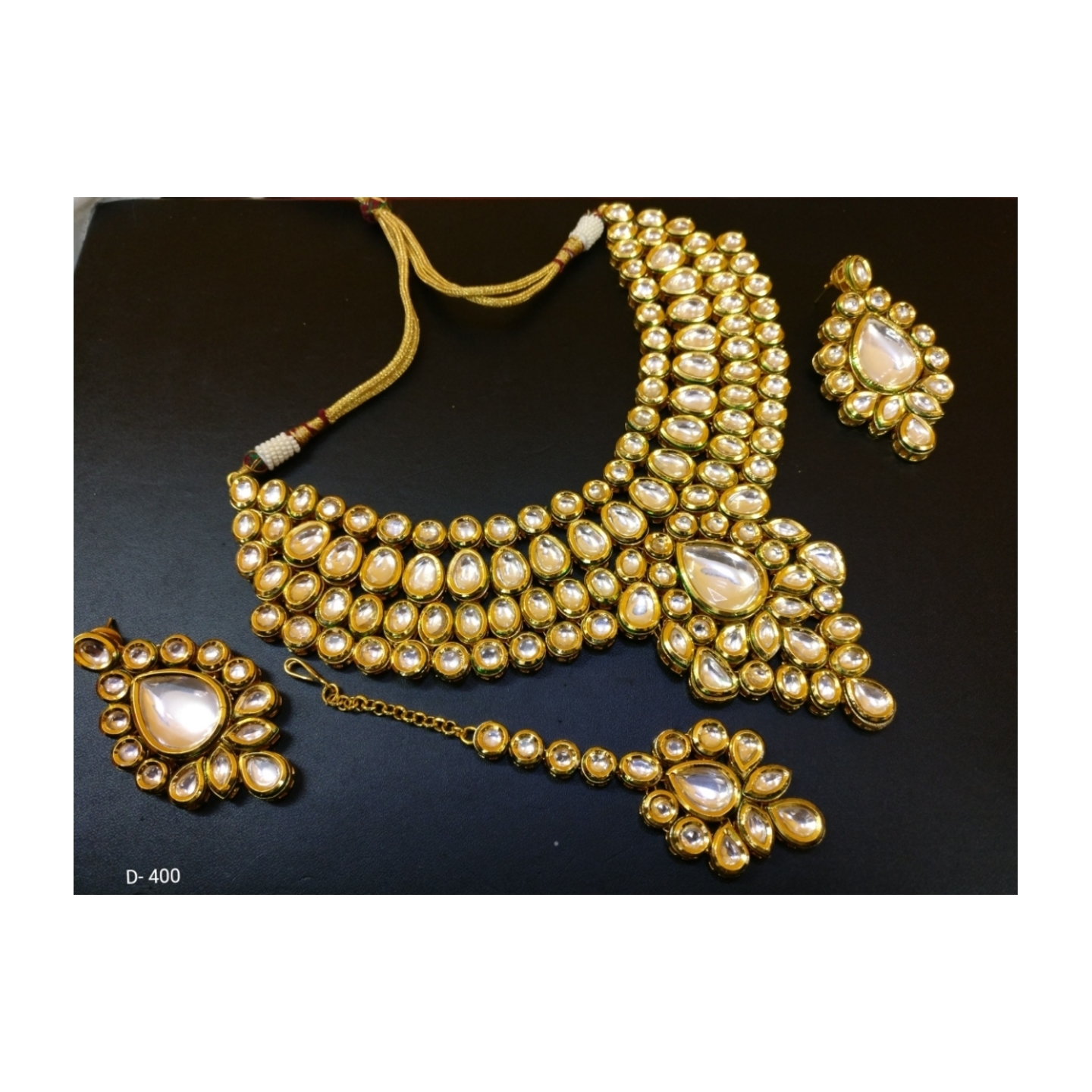 Kundan Inspired High Quality Earring With Earring & Tikka