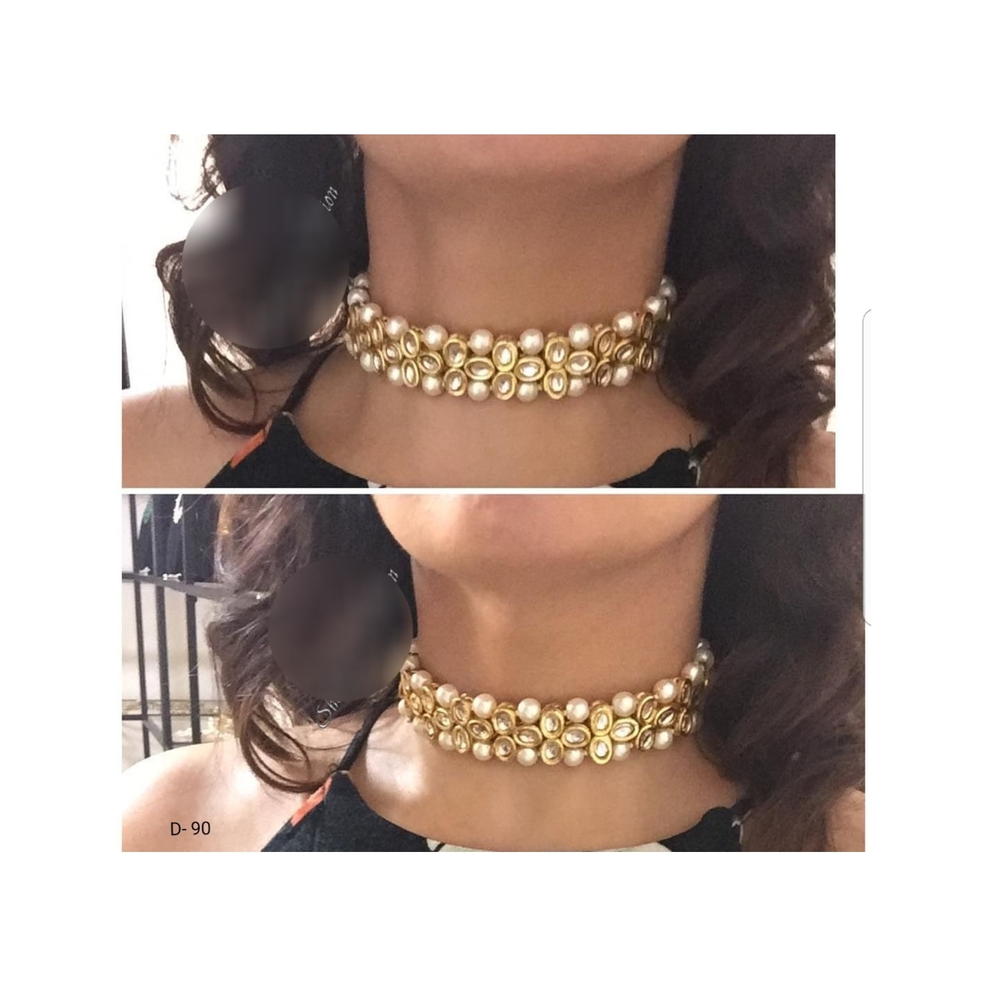 Kundan Choker Neckline 
