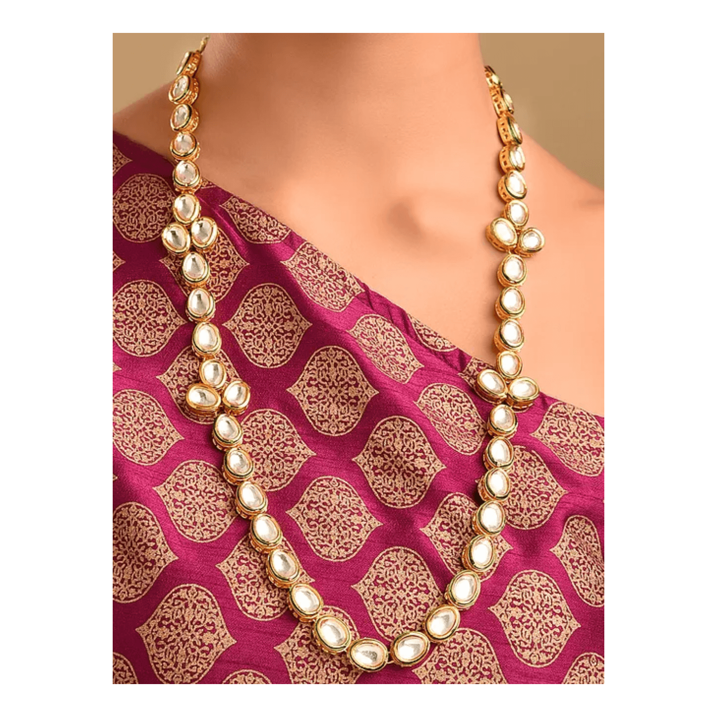 Gold Plated Kundan Necklace