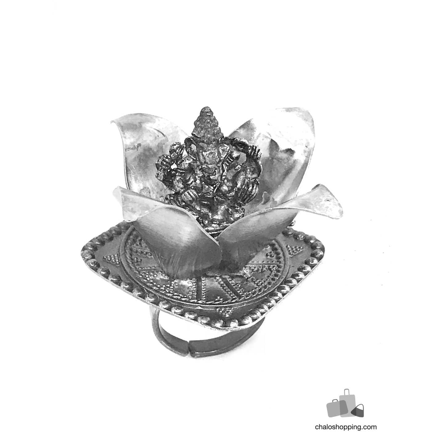 Shree Ganesh Statement Tribal Antique Ring (Limited Edition)
