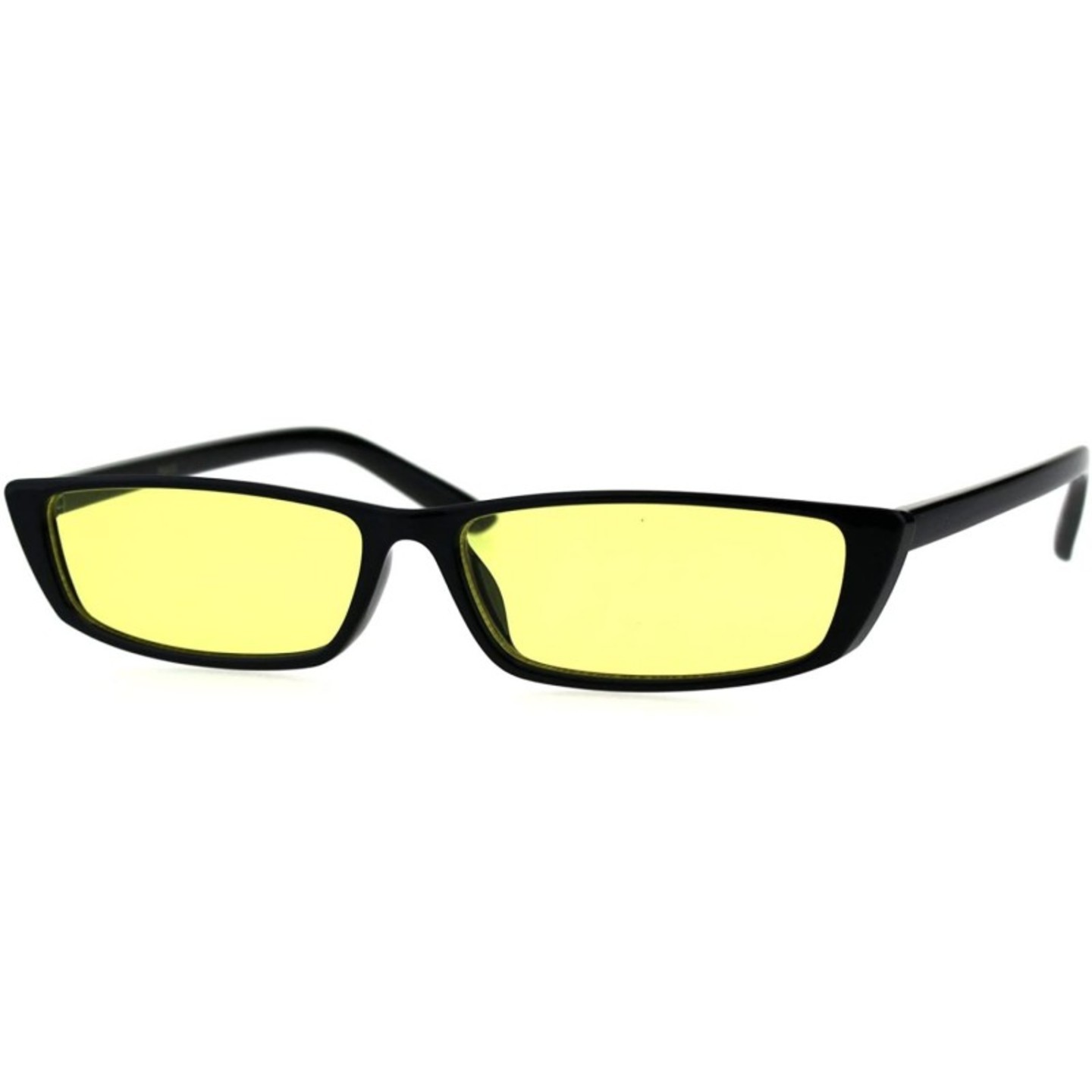 Black Full Rim Yellow Colored Sunglasses