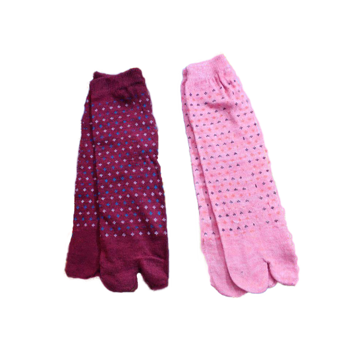 Winter Socks Combo Set of 2  Dark Pink and Pink