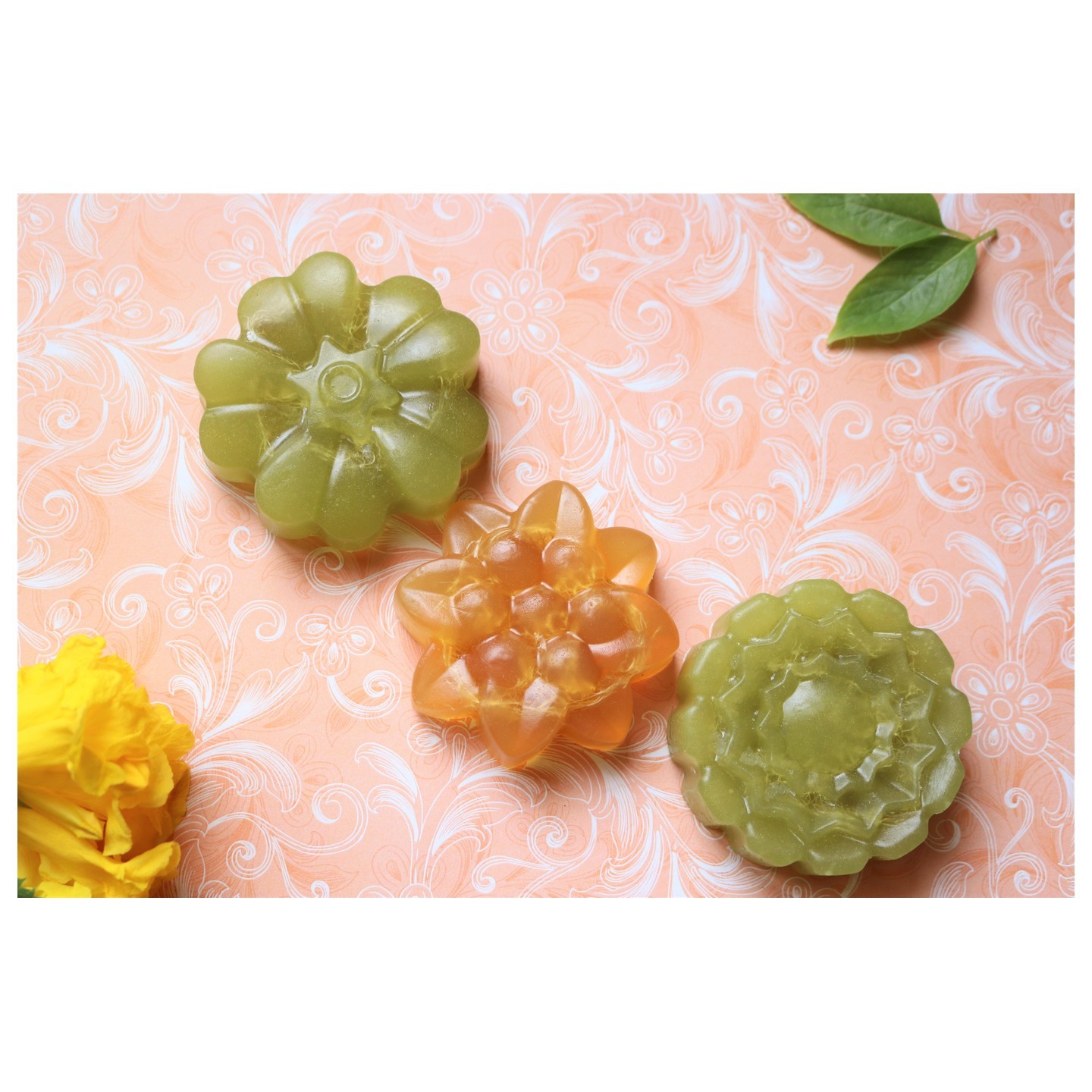 Mrija Handmade soap Natural Loofah Soaps - Set of 3.