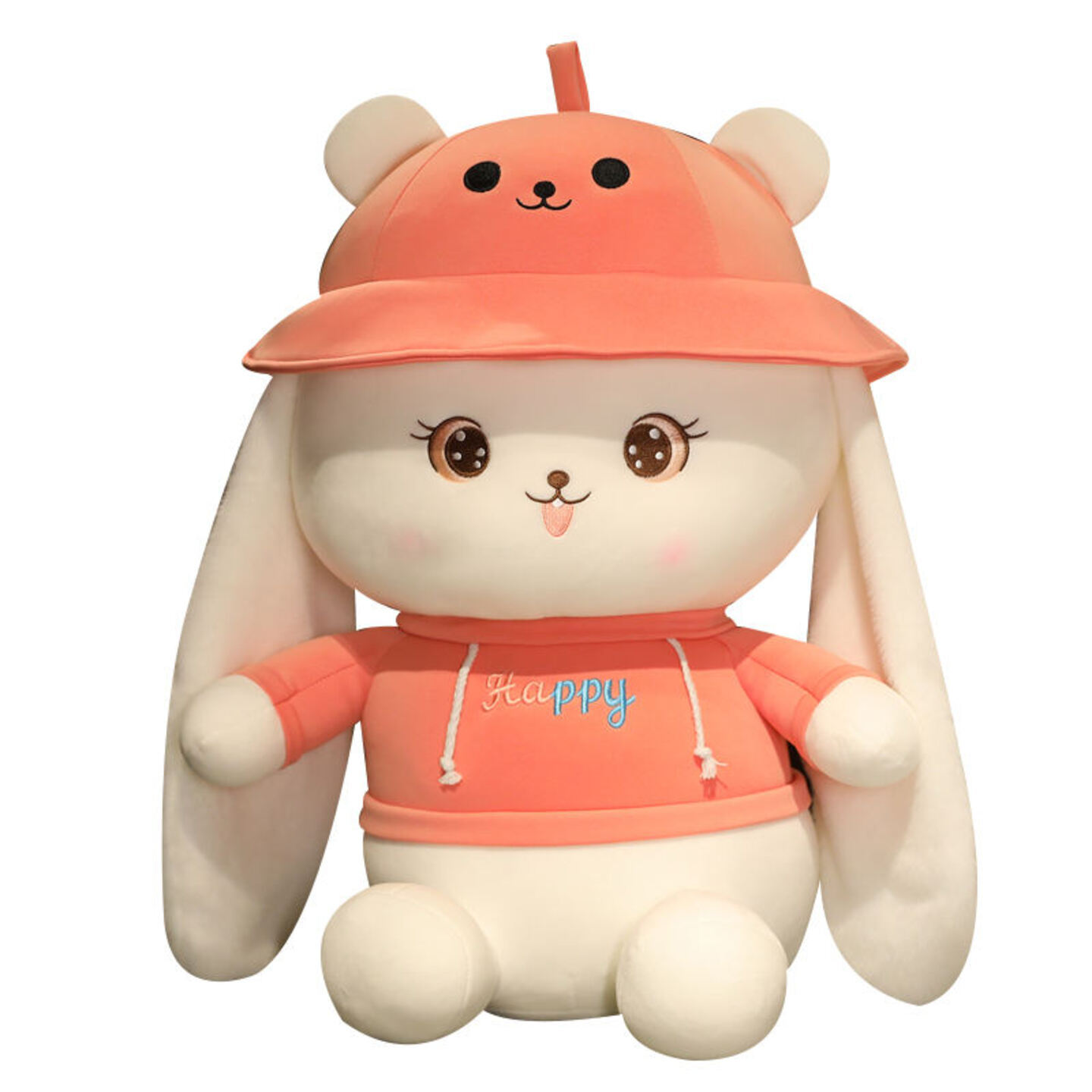 Kawaii Hat Rabbits Plush Toys  Cute Rabbit Dolls Stuffed Animal