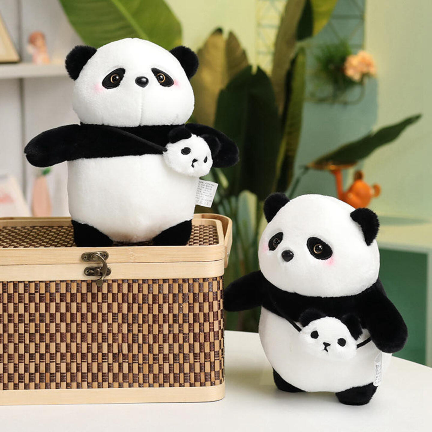 Spot cute fat panda doll plush