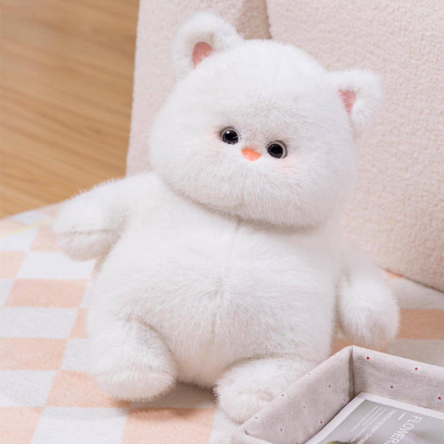Original Fat Cat Puppet Puppy White Cat Cute Hakimi Plush Toy Doll