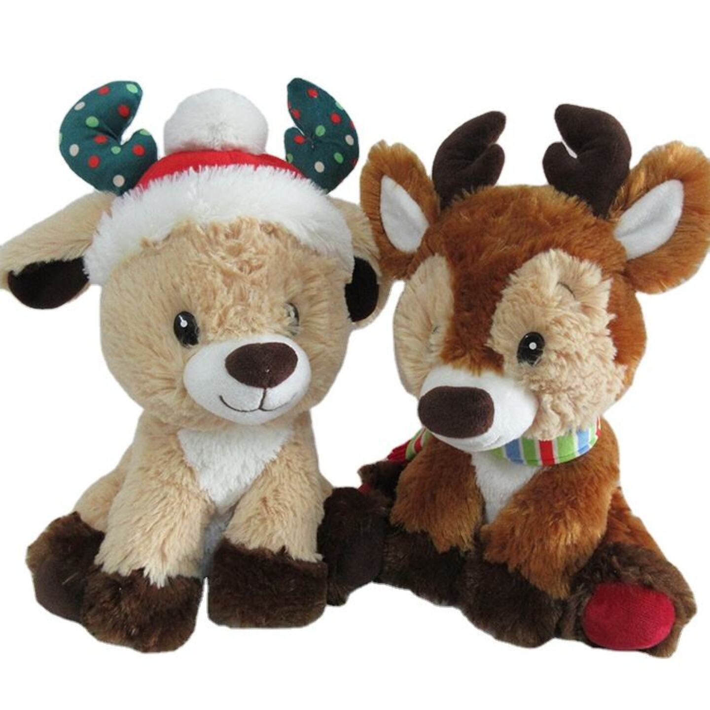Christmas Plush Toy Deer Stuffed Plush Toy Reindeer With Christmas Hat