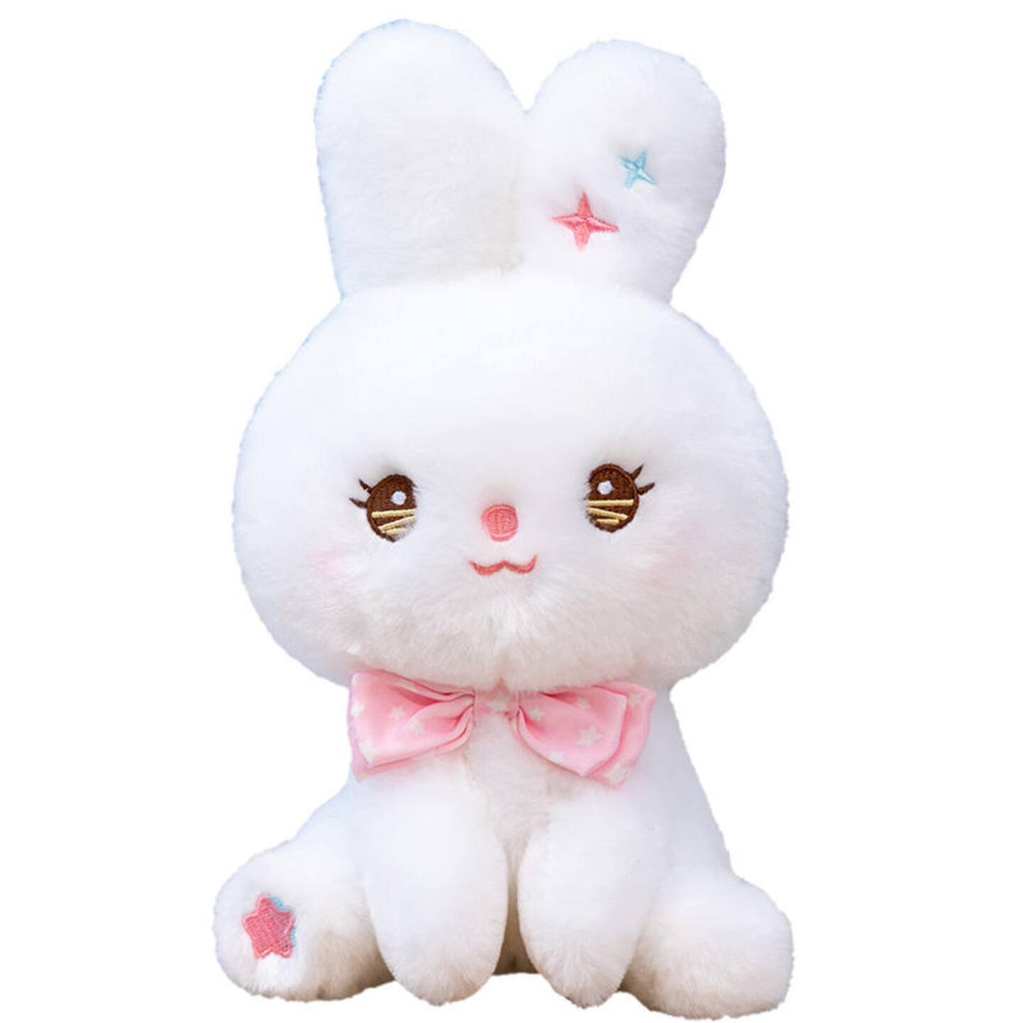 Star rabbit plush toy figurine cute White rabbit doll