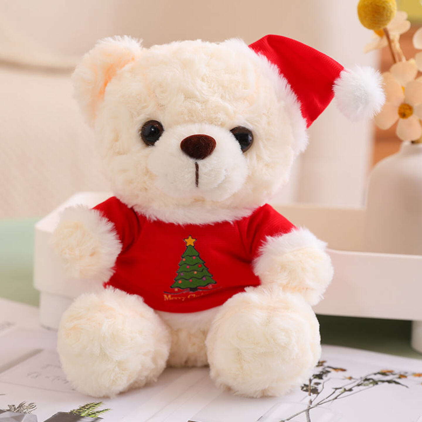 Merry Christmas toys 20 CM Teddy bear doll Cute Teddy Bear Plush Toy for kids