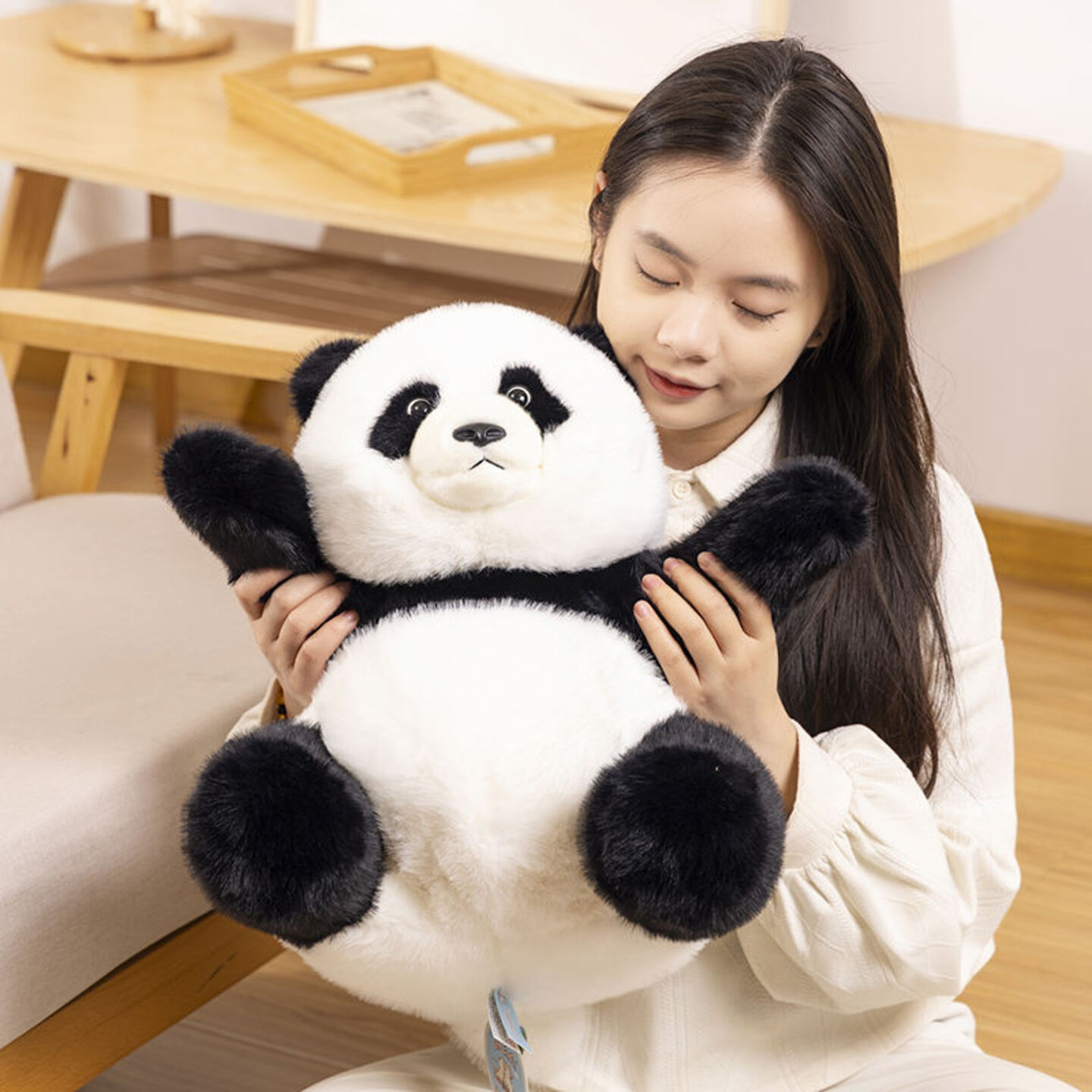 Factory customized cute panda plush toy