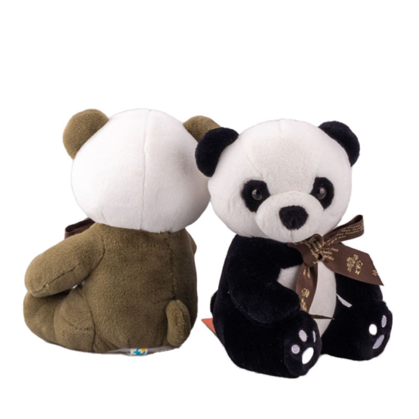 Lady 8 inches Black Crooked Panda New Kawaii Panda Plush Toys