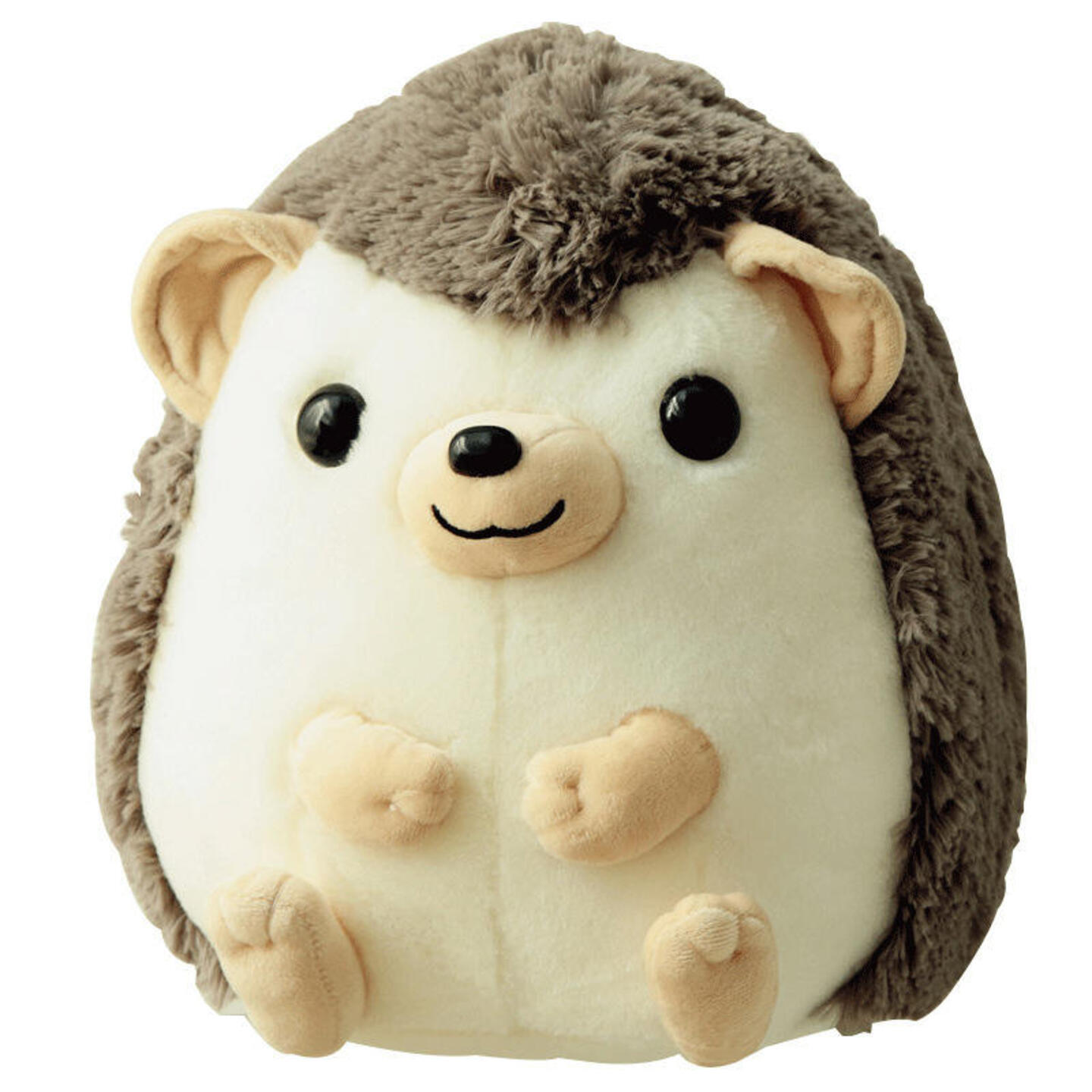 High quality furry round kawaii hedgehog plush toy simulation stuffed animal toys for kids