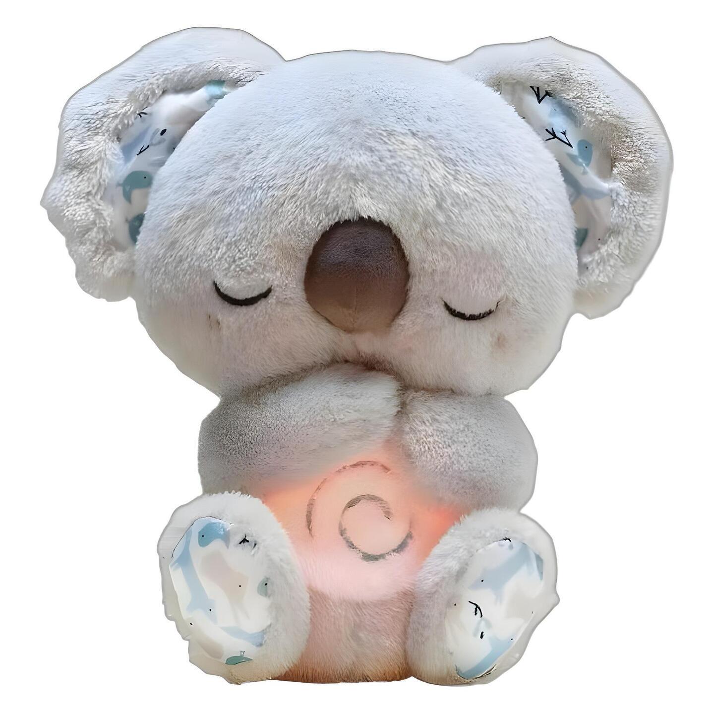 Explosive small koala baby put to sleep music doll breathing bear otter koala plush toys