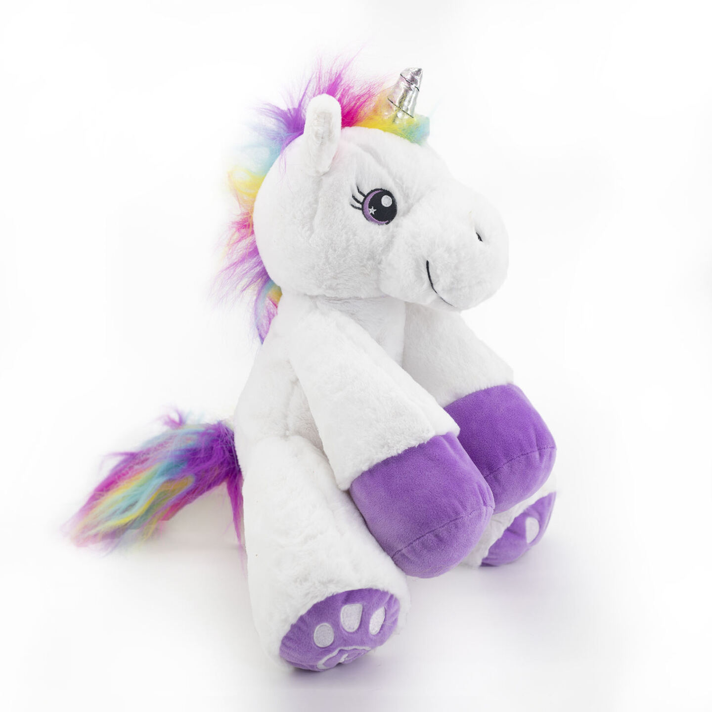 Plush Toys Colorful Stuffed Unicorn Toy with Rainbow Tail