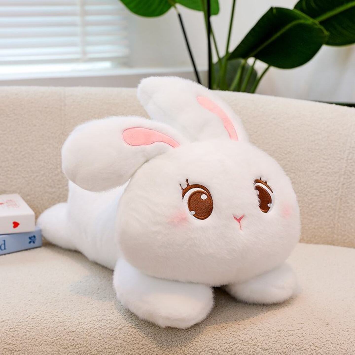 Cute Little White Rabbit Stuffed Toy Unisex Plush 