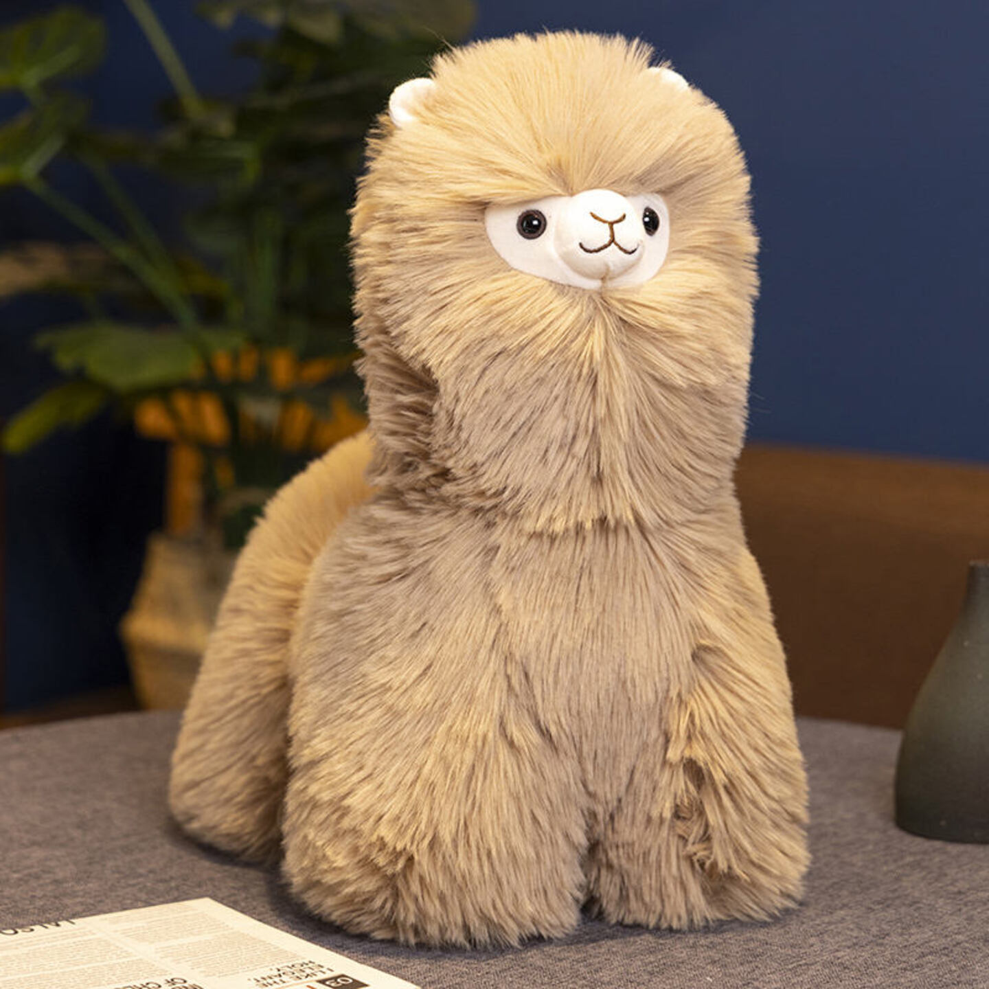 Alpaca Standing Handmade Plush Toy Doll Decoration Couple Mid-Autumn Festival Gifts