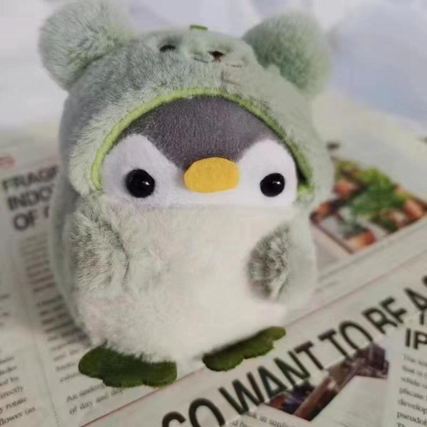 Cute Doll Girl Cartoon Car Creative Key Chain Kawaii Lady Bag penguin plush toy