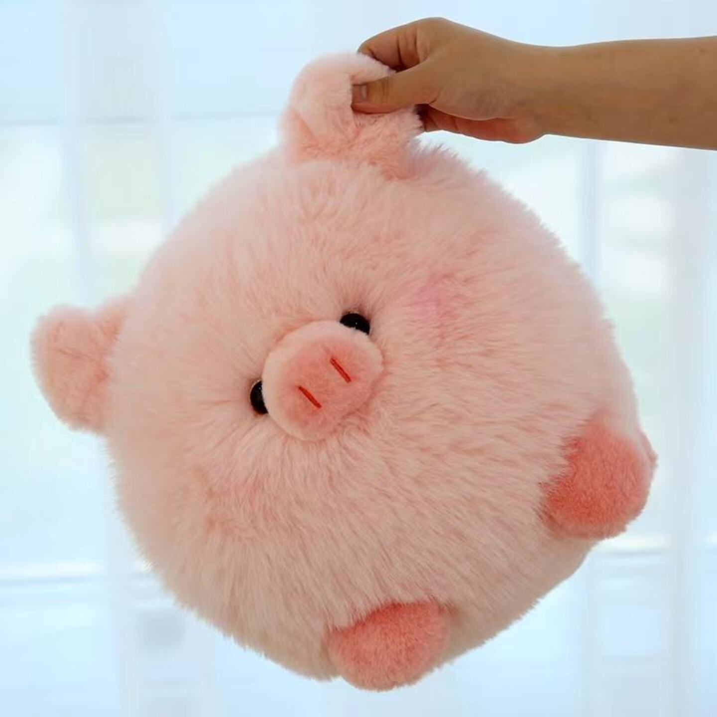 25cm Adorable Fluffy Big Fur Piggy Doggy Collection Plush Toy – Wholesale Custom Peluches Soft