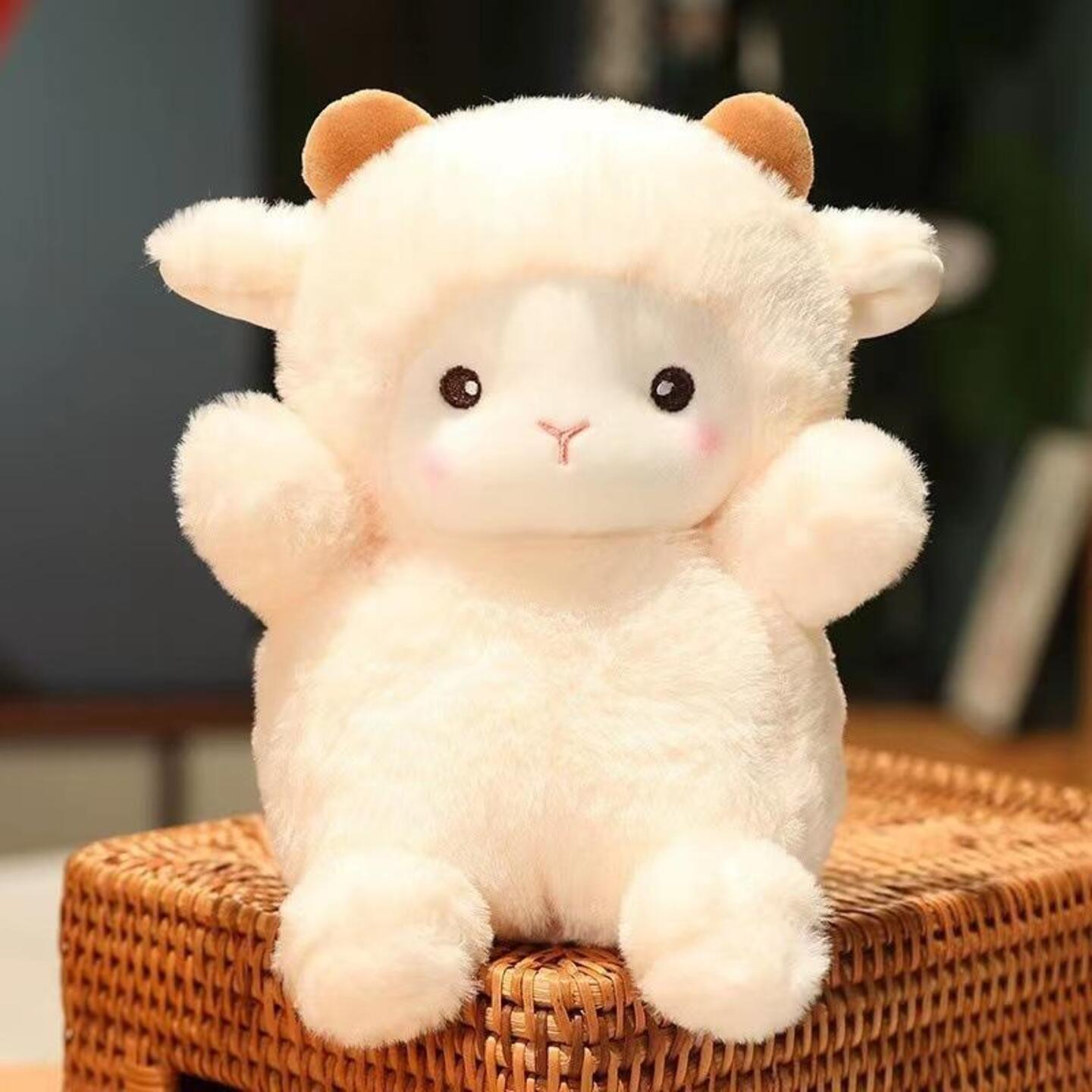  cute customize pillow pock lamb doll girly heart little sheep doll plush toy