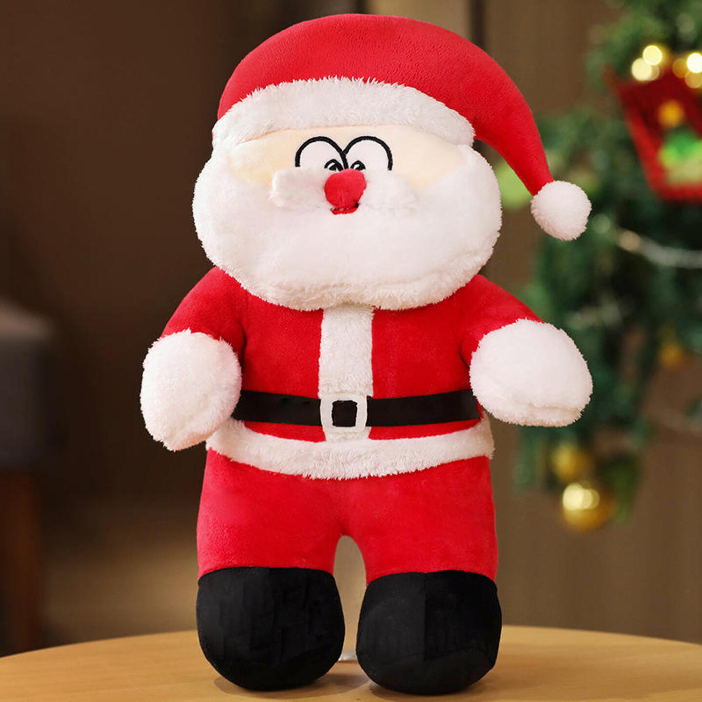 Wholesale Christmas Santa Claus stuffed Plush toy for kids Christmas gift