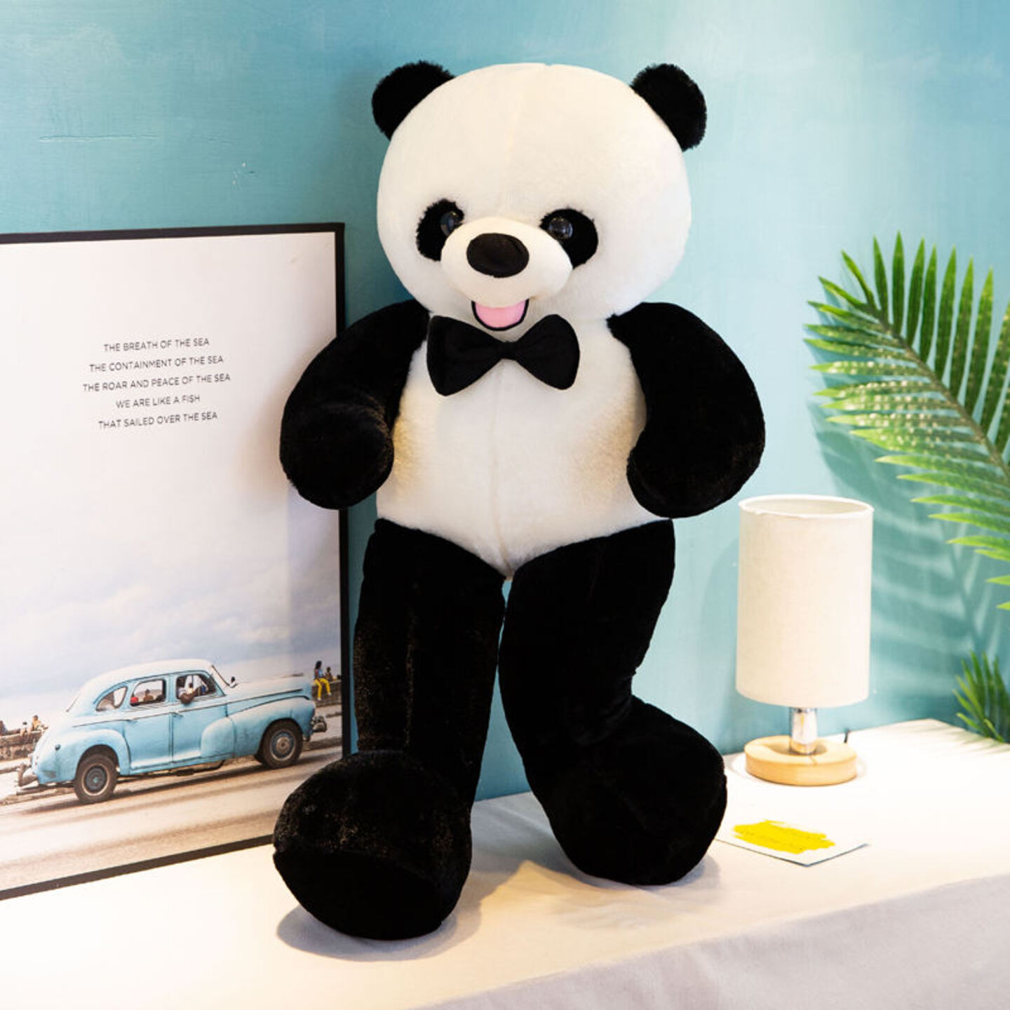 custom pillow plush big eyes panda toy custom stuffed animal toys