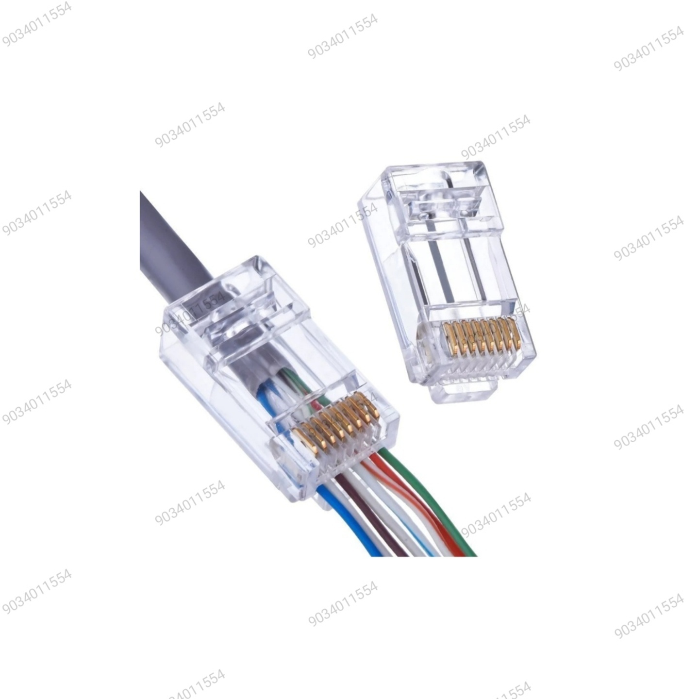 RJ 45 PASS THROUGH 100PCS