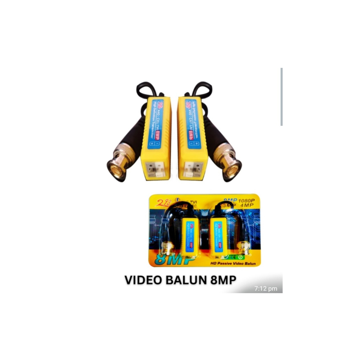 Cctv video Balun 8mp