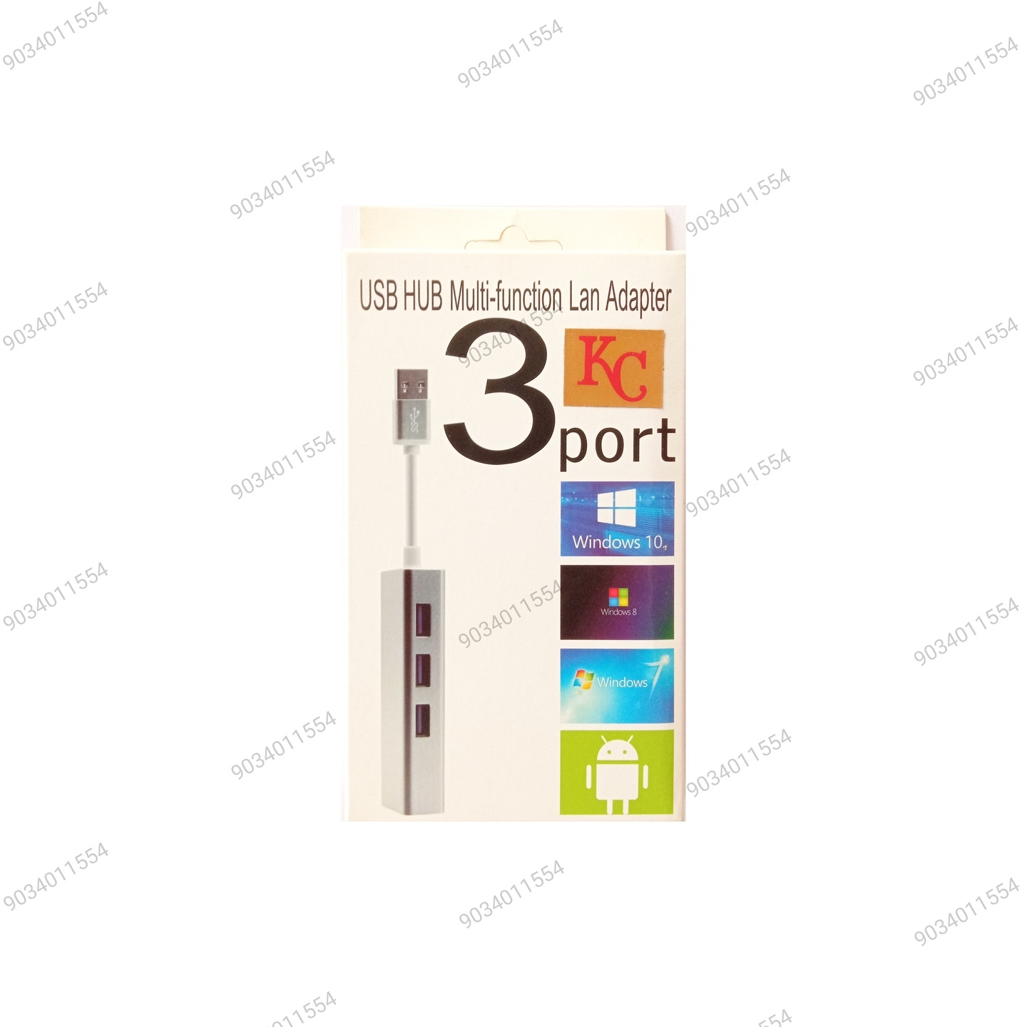 Usb Hub 3p + Lan