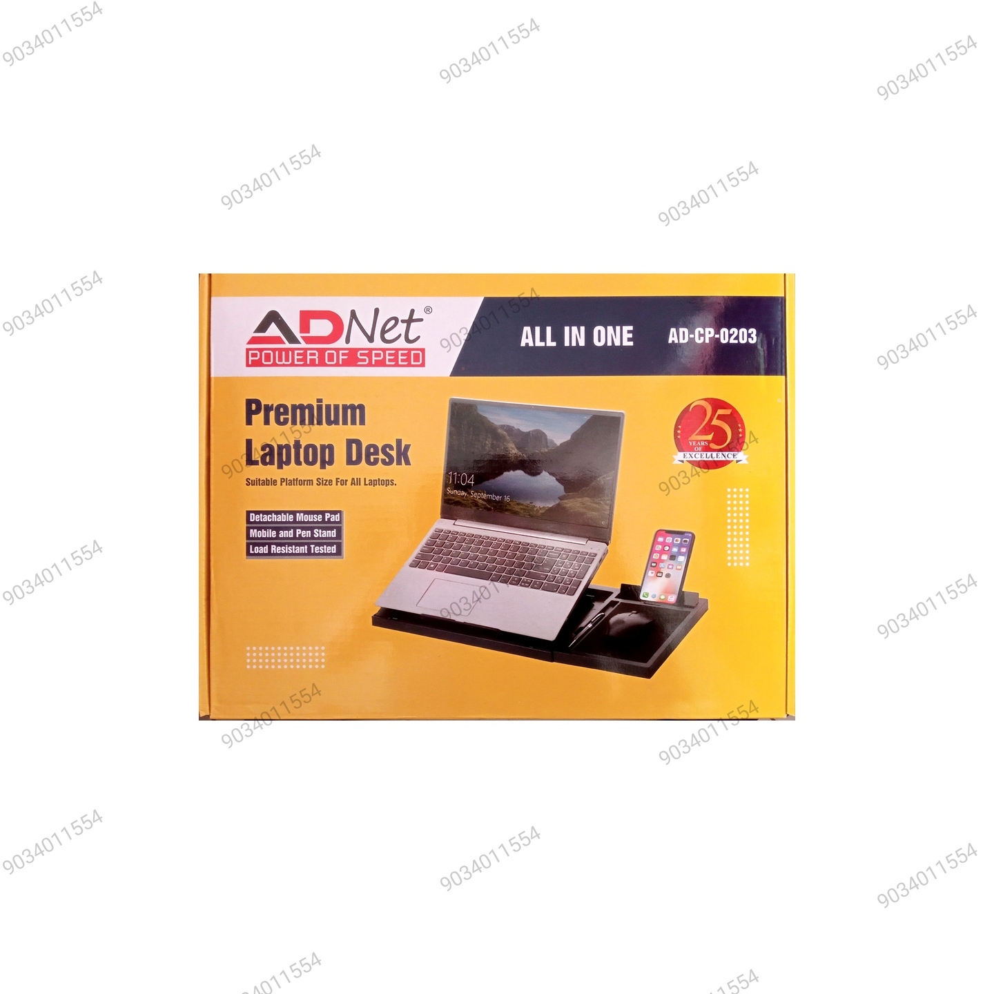 LAPTOP STAND WITH MOUSE PAD AND MOBILE STAND