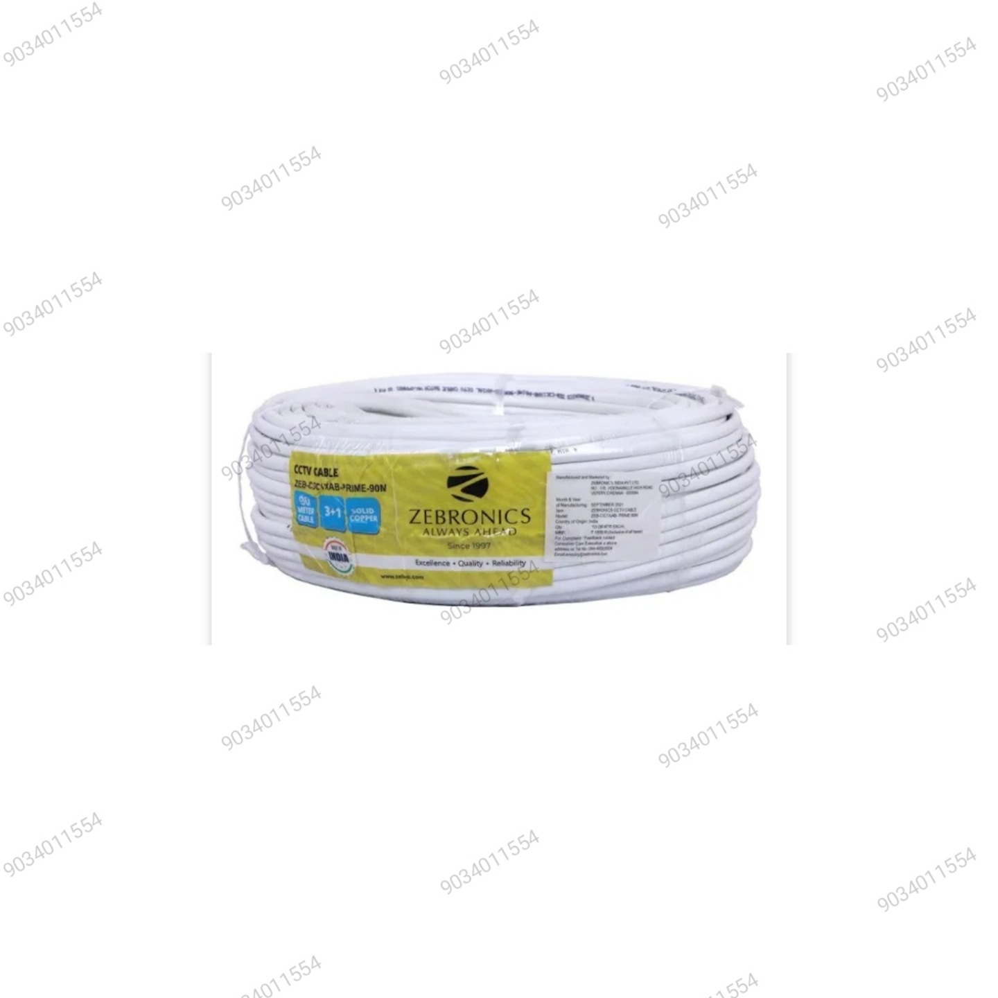 Zebronics cctv Cable 3+1