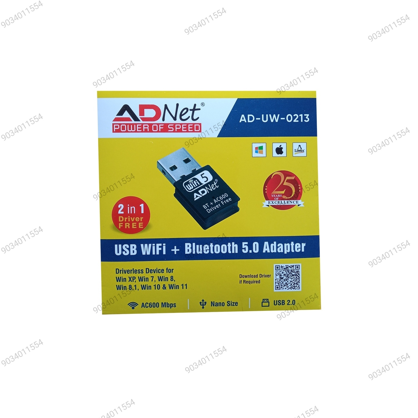 USB WI FI + BLUETOOTH ADAPTER