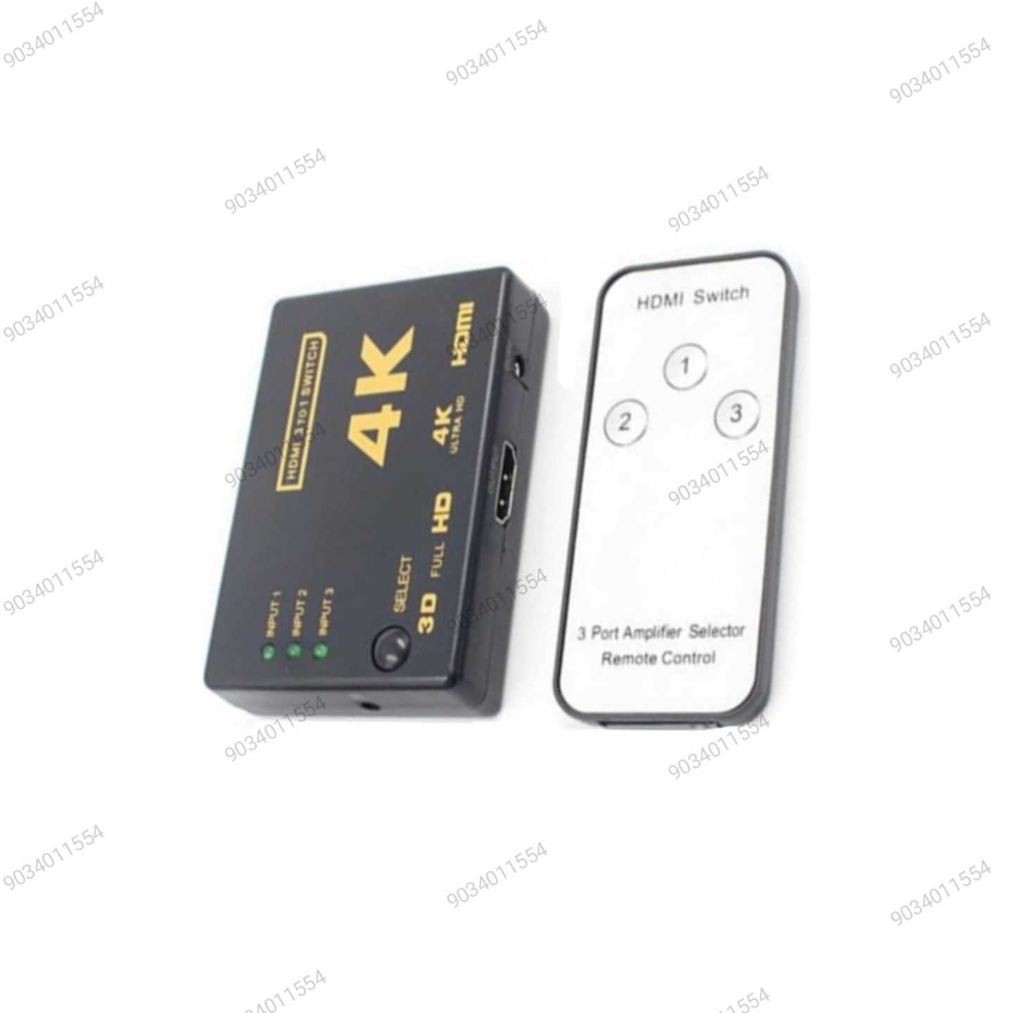 Hdmi Switch 3port with Remot
