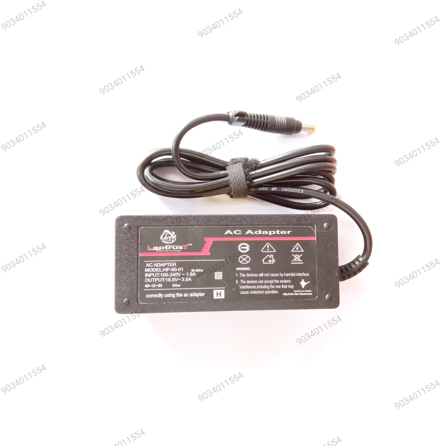 Laptrust 18.5v3.5a Yellow Pin for HP 65 w