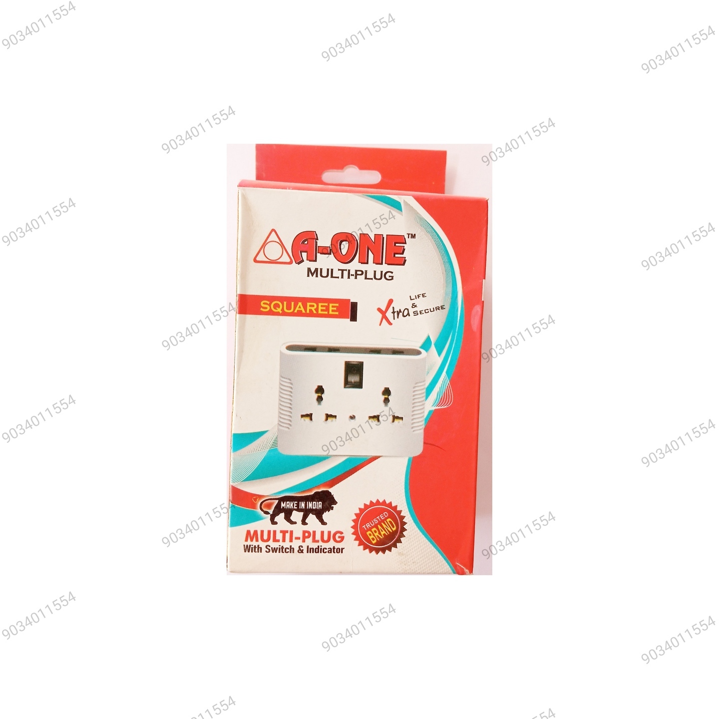 Multi-Plug 2+4 Port Brass