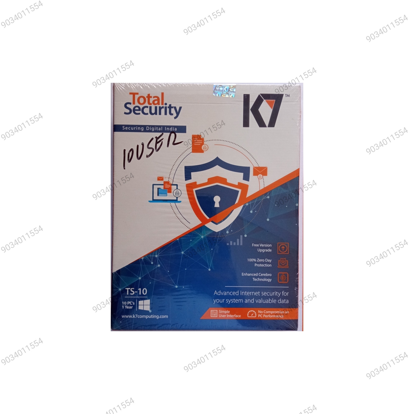 K7 TOTAL SECURITY ANTIVIRUS 10 PCs  1 YEAR