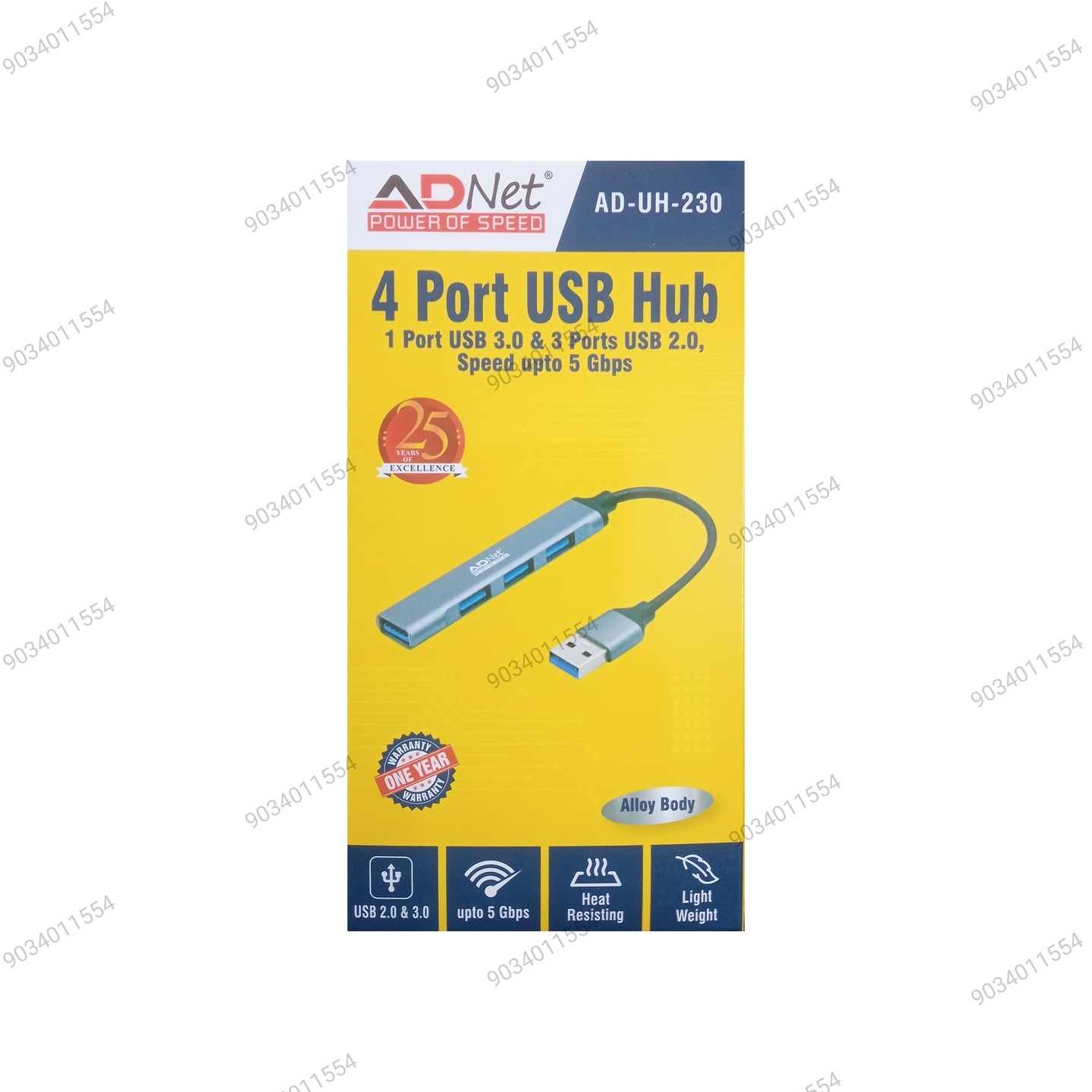 Usb Hub 4P Ad Net Ad 230
