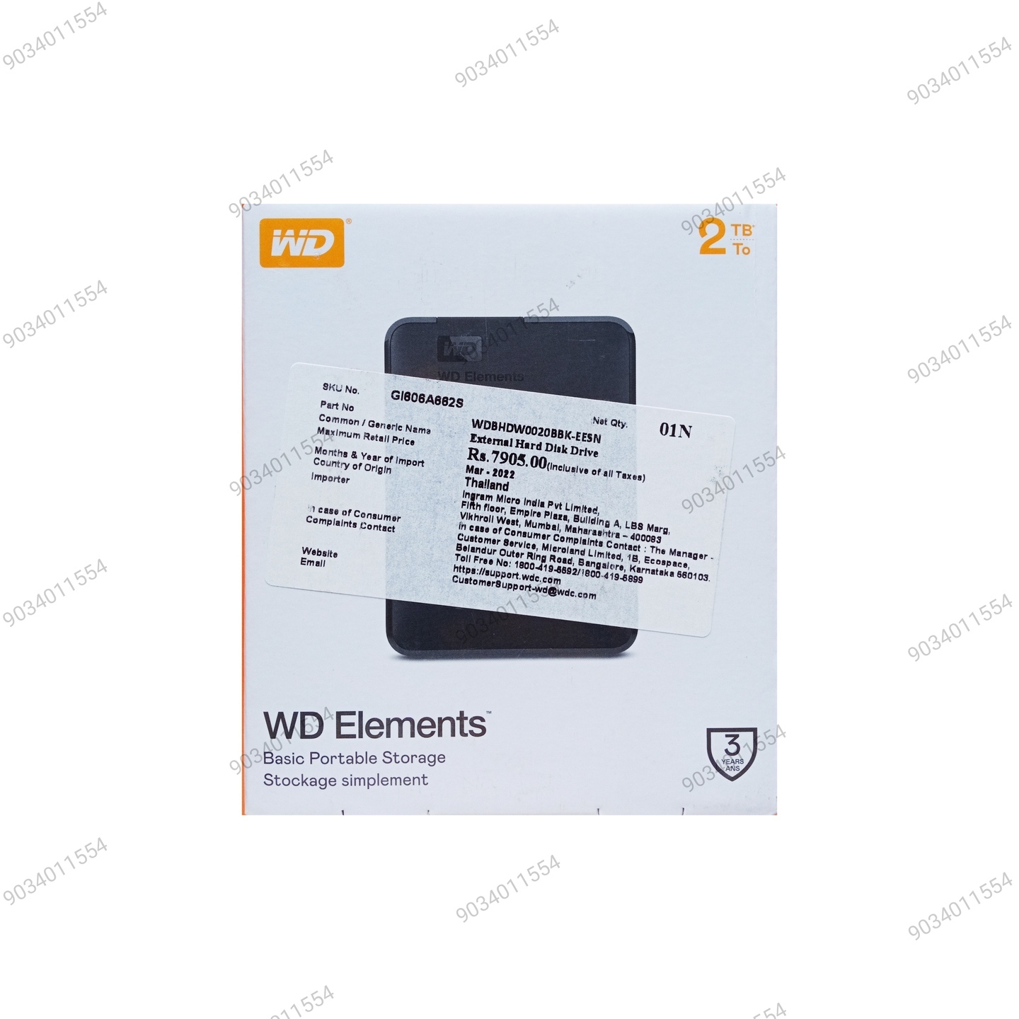 USB HDD 2TB WD
