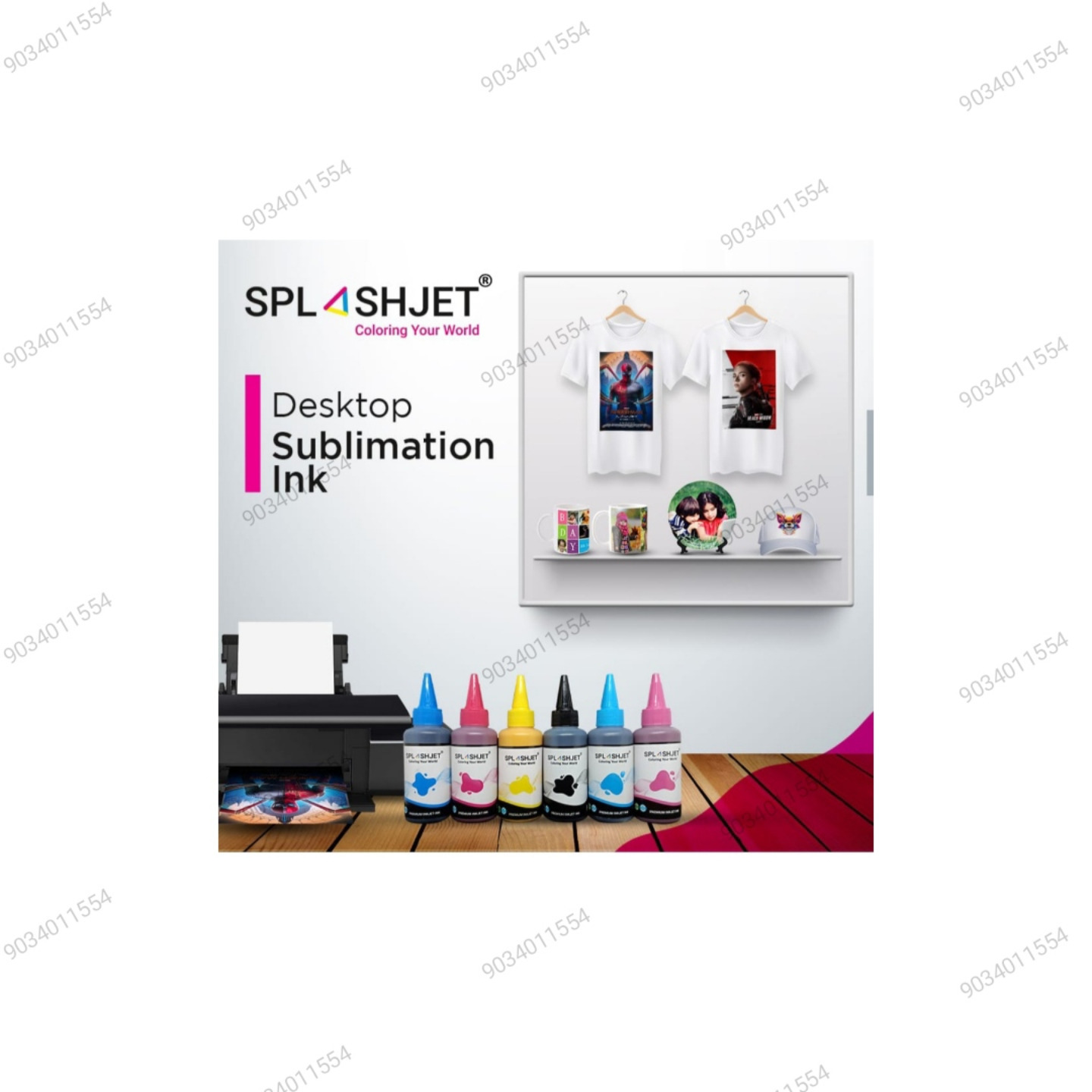 SPLASJET SUBLIMATION INK 6 COLOUR
