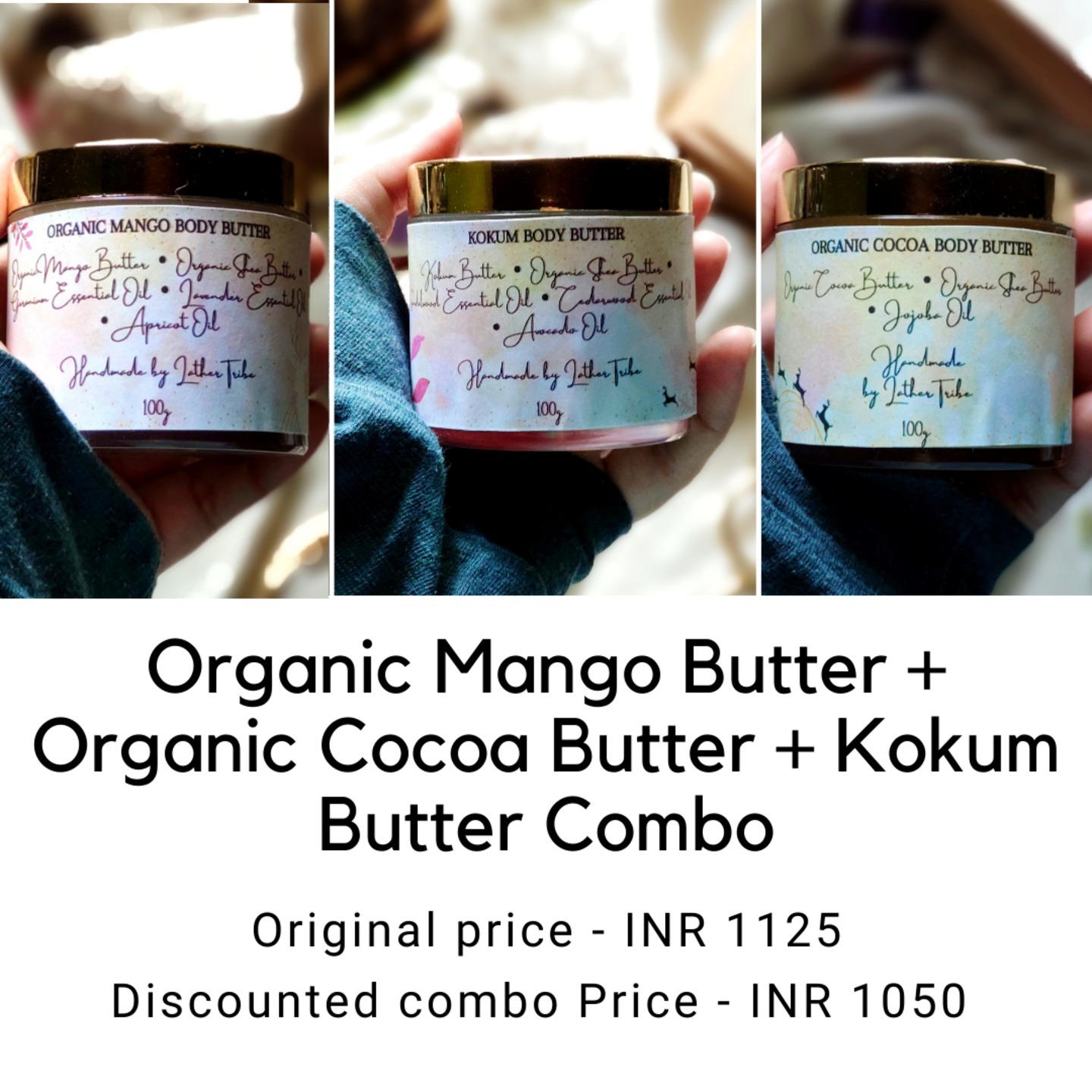 3 Organic Vegan Butters Combo