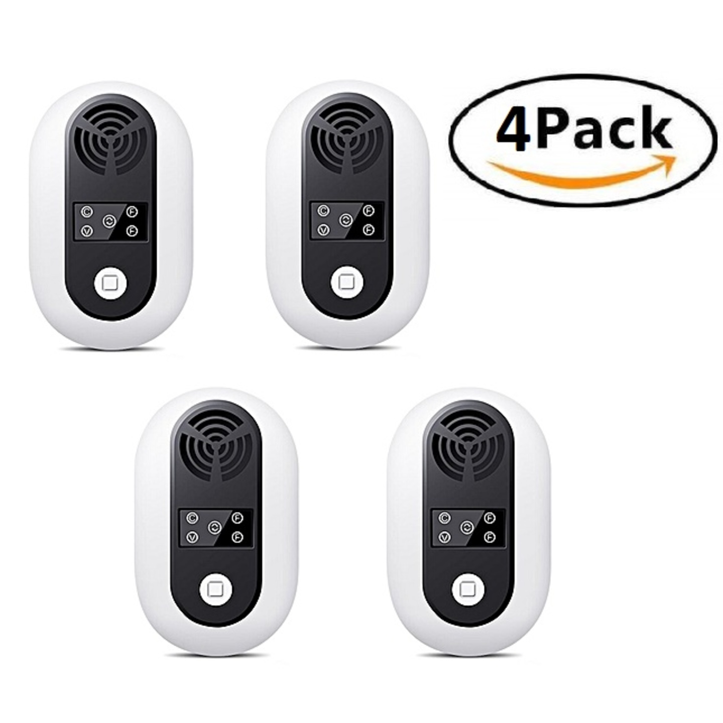 Ultrasonic Multi Frequency Pest Repeller - Pack of 4