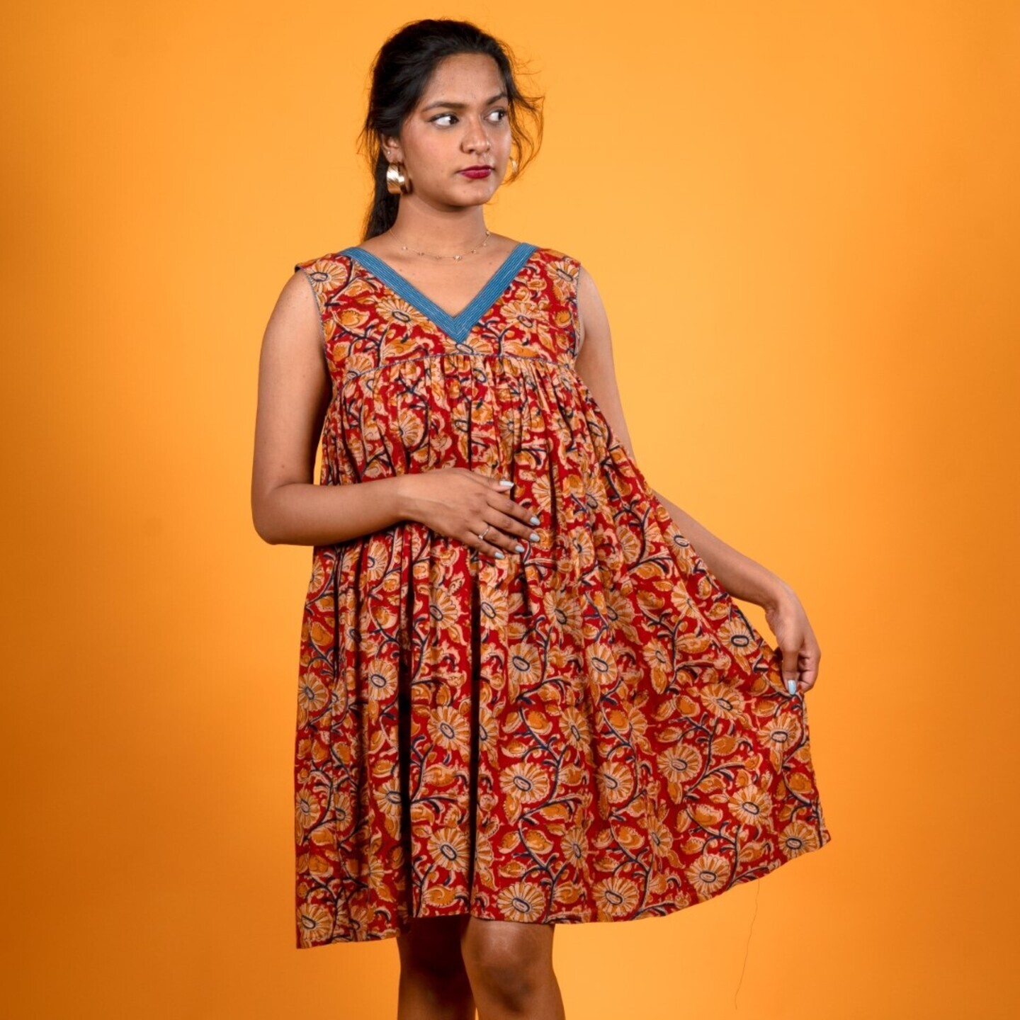 Kalamkari Dress -  Kadamba