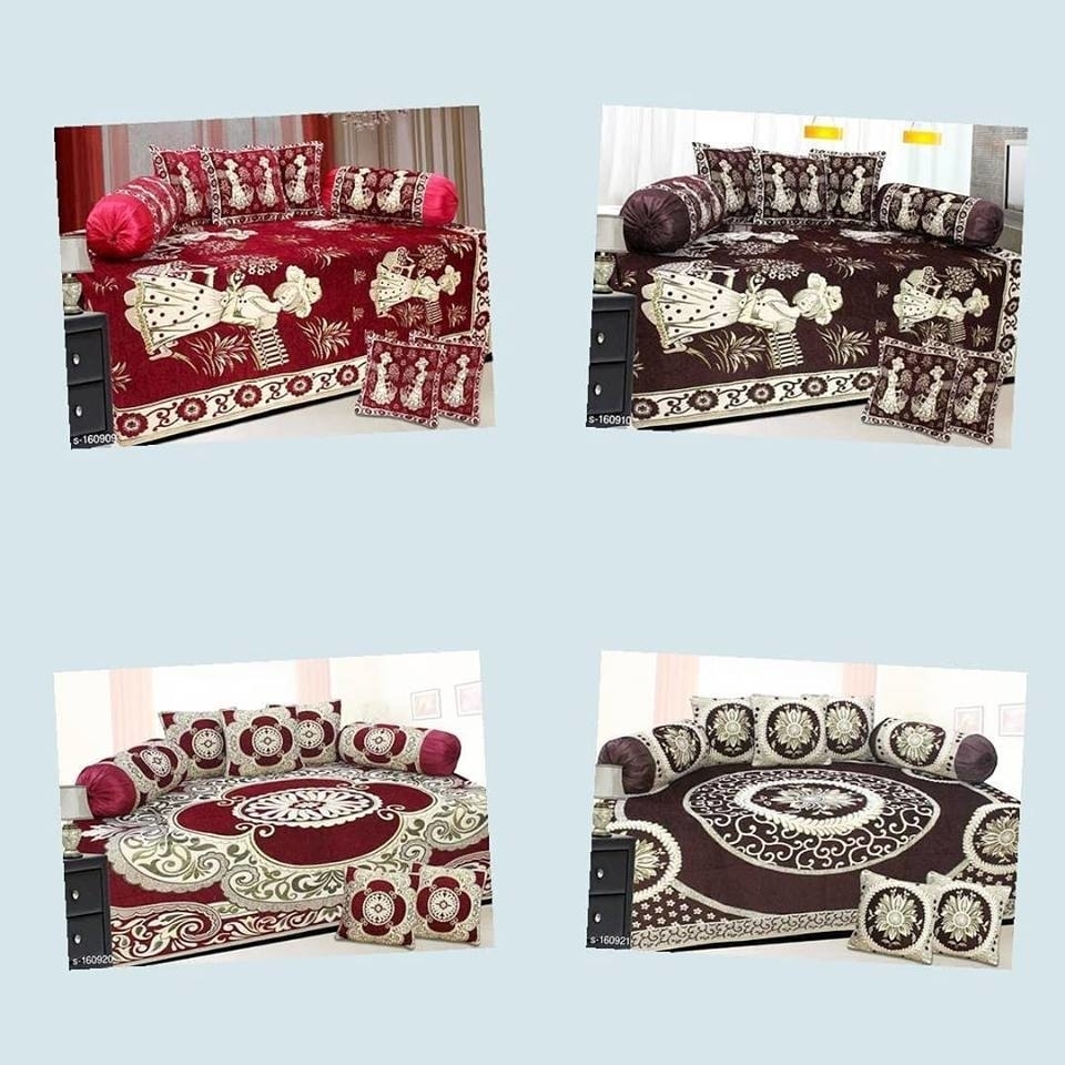 Elite Chenille Diwan Set Vol 3