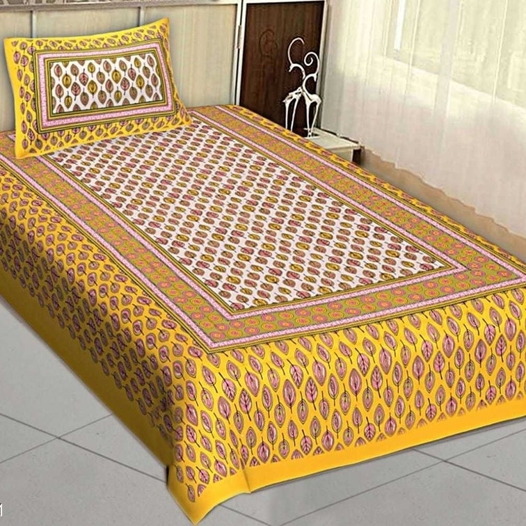 Senorita Classic Cotton Printed Double Bedsheets Vol 14