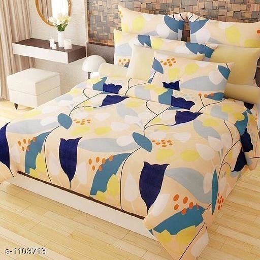 Dream Home Stylish Glace Cotton Printed Single Bedsheets Vol 2