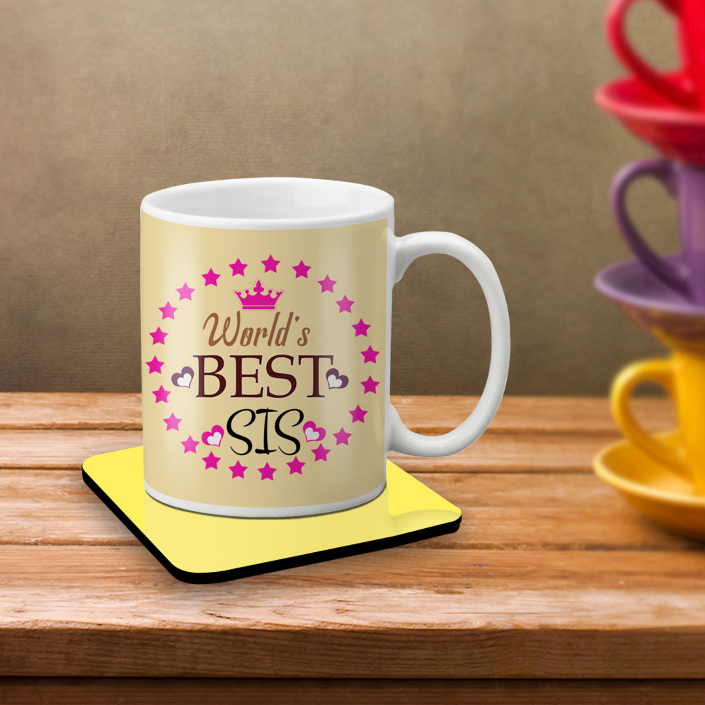 LOFWorld's Best Sis Sissy Sister Gifts For Birthday and Birthday Anniversary 325 ml Ceramic Coffee Mug