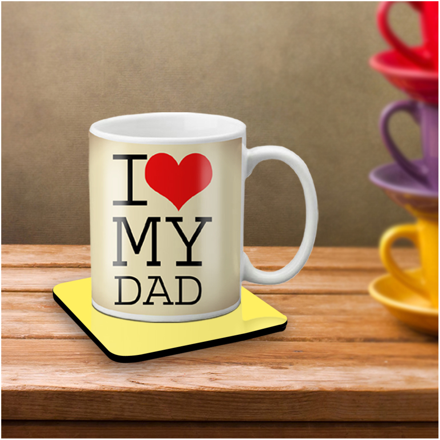 LOF I LoveMy Dad Best Gift For Father's Day Anniversary 325 ml Ceramic Coffee Mug