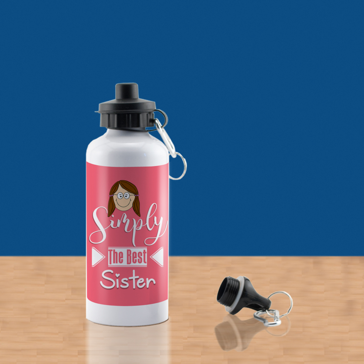 LOF Simply The Best Sis Gift For Rakshabandhan for Sister Behen and Birthday Anniversary 600 ml Water Sipper Bottle